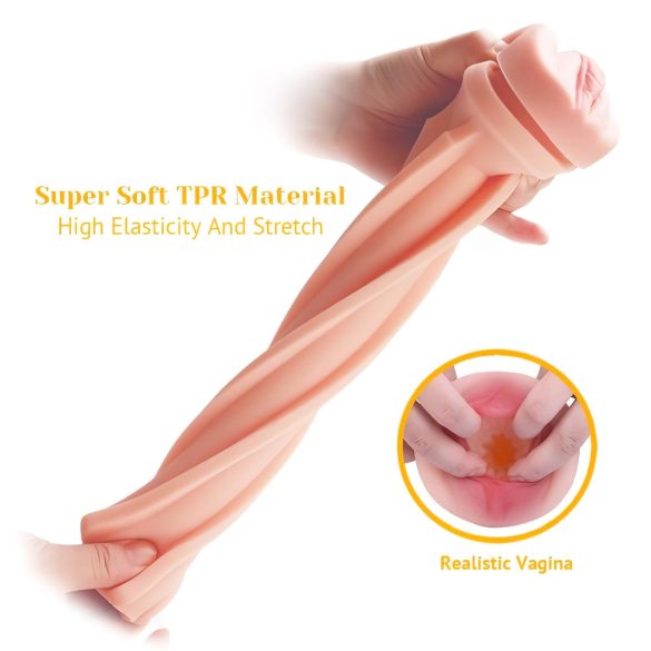 Tracy's Dog vīriešu masturbators realistisks vagīnas forma melns bēšs