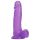 Tracy's Dog dildo ar sēkliniekiem un piesūcekni, violets, 20 cm