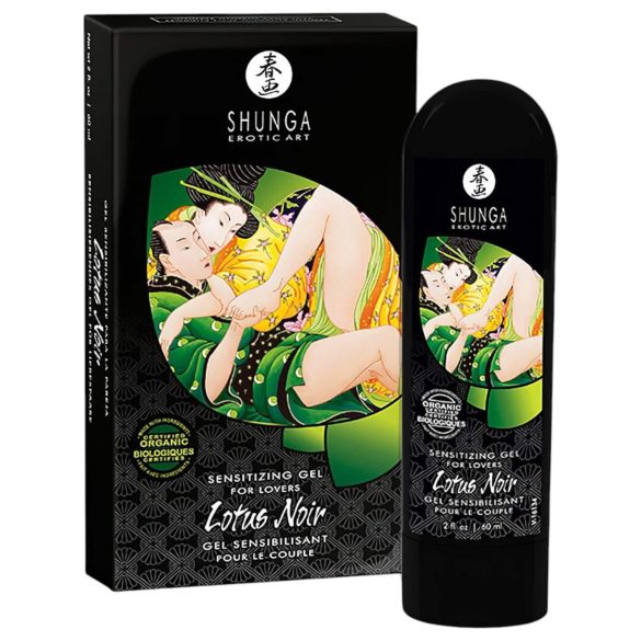 Shunga Lotus Noir - stimulējošs gēls sievietēm un vīriešiem 60ml
