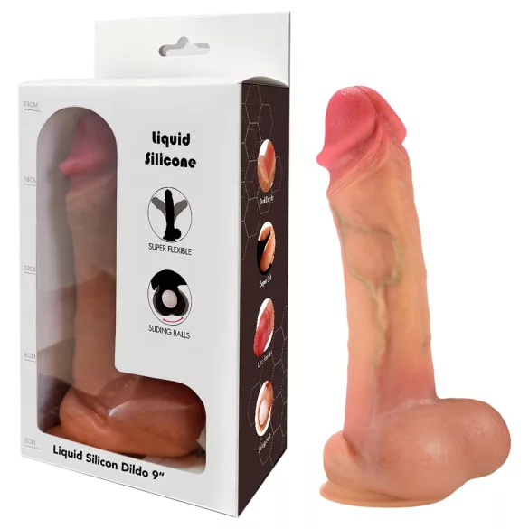 FeelSkin - īpaši realistisks dildo (dabīgs, 21 cm)