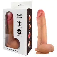   FeelSkin - ultra reālistisks dildo ar sēkliniekiem - naturāls (23 cm)
