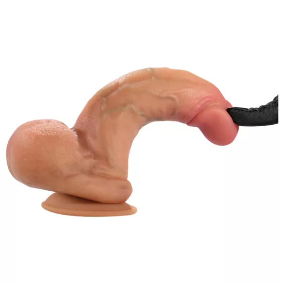 FeelSkin - īpaši reālistisks dildo ar sēkliniekiem (dabisks, 12,5 cm)