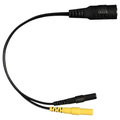   DG-LAB - elektroda sadalītājs no 2,5 mm ligzdas uz 2 mm (melns)