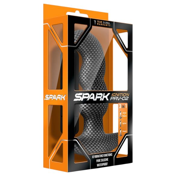 Blush Spark - ūdensizturīgs anālais vibrators melns