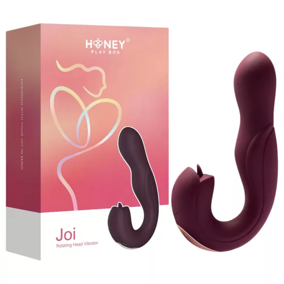 Honey Play Box Joi - rotējošs G-punkta vibrators ar laizītāju, violets