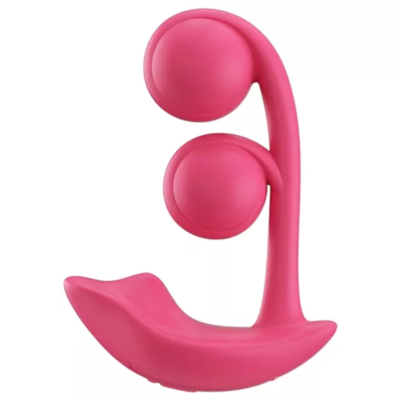 Honey Play Box Melody - lietotnes vadāms pērļots 2‑in‑1 vibrators (sarkans)