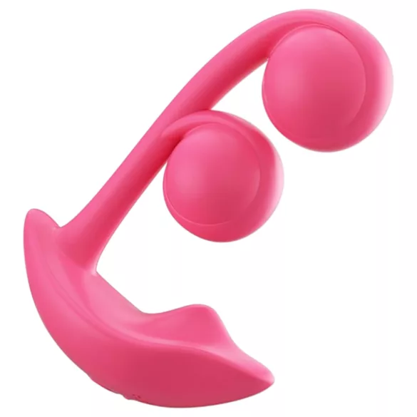 Honey Play Box Melody - lietotnes vadāms pērļots 2‑in‑1 vibrators (sarkans)