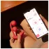 Honey Play Box Melody - lietotnes vadāms pērļots 2‑in‑1 vibrators (sarkans)