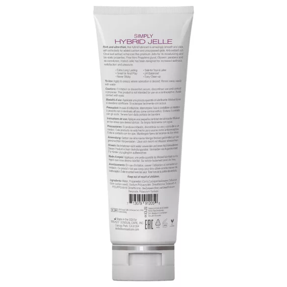 Wicked Simply Hybrid lubrikants, bāzes maisījums, 120 ml