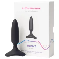   LOVENSE Hush 2 XS - uzlādējams mazs anālais vibrators (25 mm) - melns