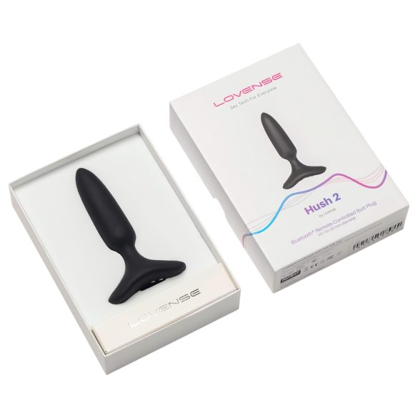 LOVENSE Hush 2 XS - anālais vibrators ar akumulatoru 25mm melns