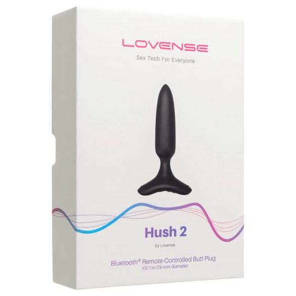 LOVENSE Hush 2 XS - anālais vibrators ar akumulatoru 25mm melns