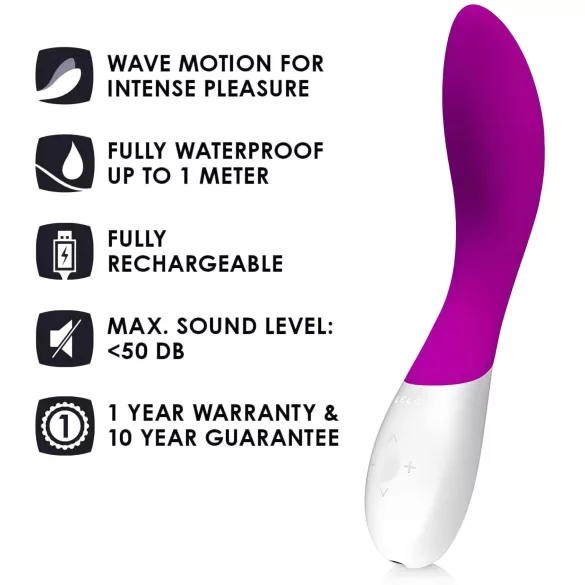 LELO Mona Wave - G-punkta vibrators ūdensizturīgs violets