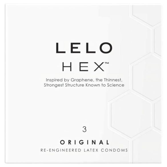 LELO Hex Original - luksusa prezervatīvs (3 gab.)
