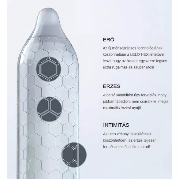 LELO Hex prezervatīvi oriģinālie lateksa 36 gab