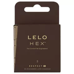   LELO Hex Respect XL - prezervatīvi lielā izmēra latekss 3 gab