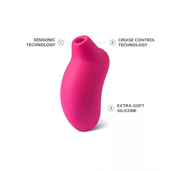 LELO Sona Cruise - klitora stimulators ar viļņu stimulāciju ķiršu krāsā