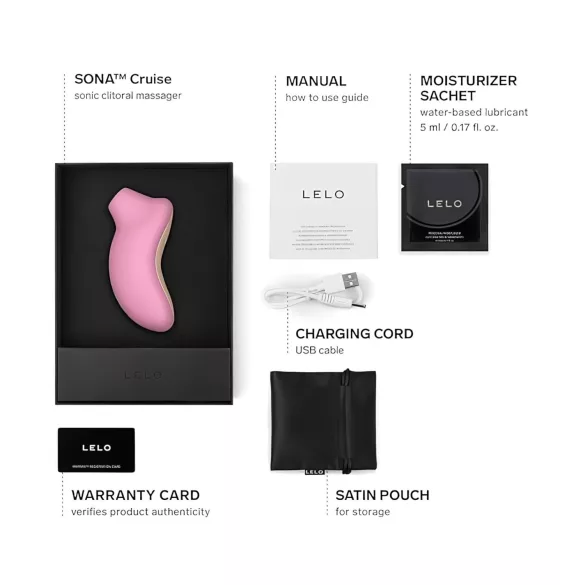 LELO Sona Cruise - klitora stimulators ar viļņu vibrāciju rozā