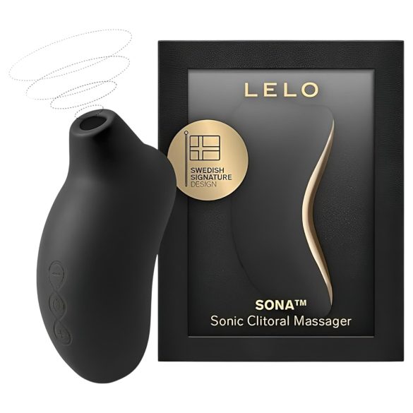 LELO Sona - skaņas viļņu klitora stimulators (melns)