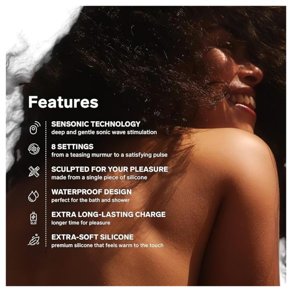 LELO Sona - klitora stimulators ar skaņu viļņiem melns