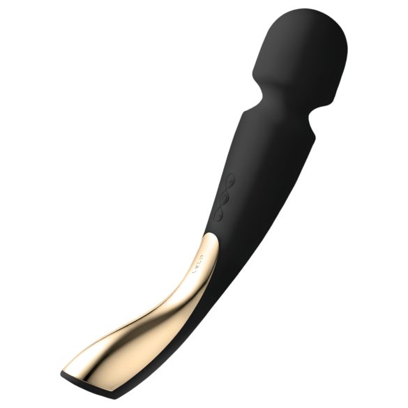 LELO Smart Wand 2 - liels - uzlādējams, masāžas vibrators (melns)