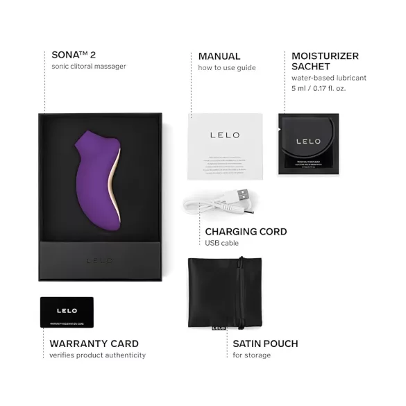 LELO Sona 2 - klitora stimulators ar skaņas viļņiem violets