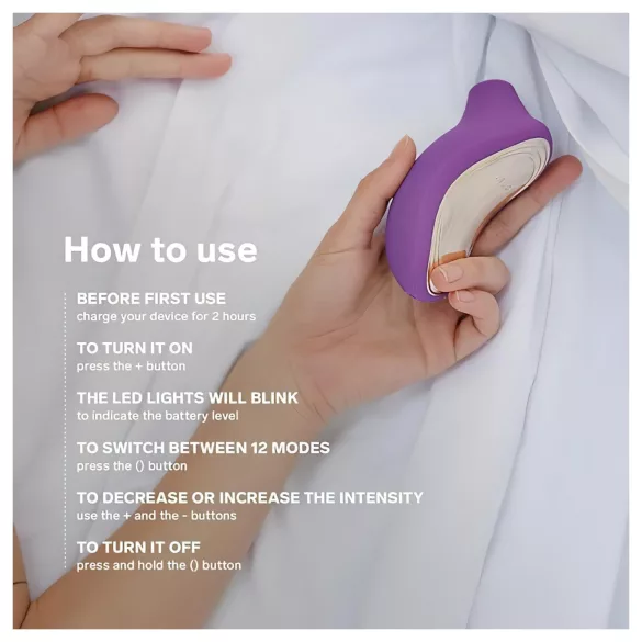 LELO Sona 2 - klitora stimulators ar skaņas viļņiem violets