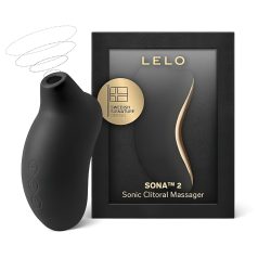   LELO Sona 2 - klitorālais stimulators ar skaņas viļņiem melns