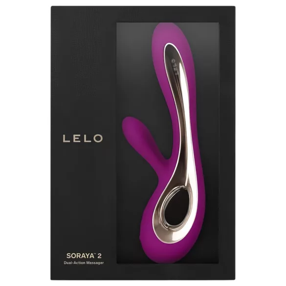 LELO Soraya 2 - ūdensizturīgs vibrators ar klitora stimulatoru violets
