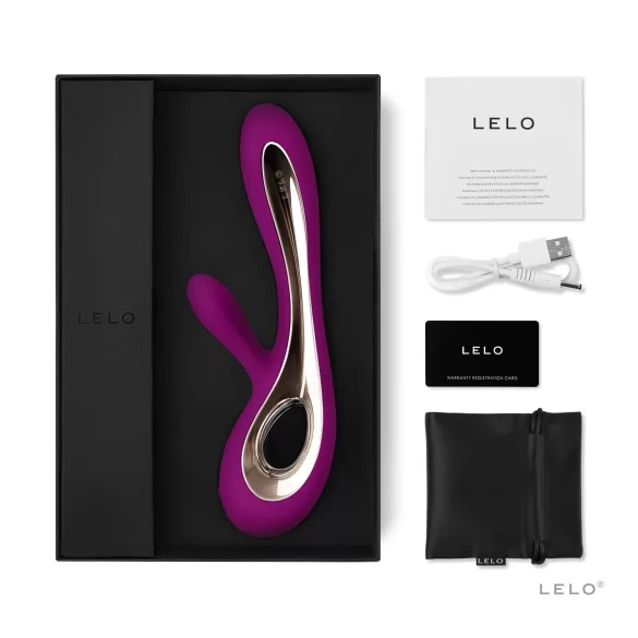 LELO Soraya 2 - ūdensizturīgs vibrators ar klitora stimulatoru violets