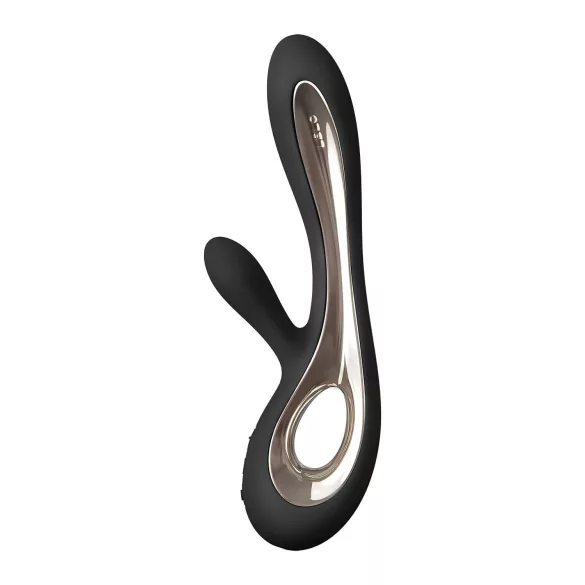LELO Soraya 2 - ūdensizturīgs uzlādējams vibrators ar klitora stimulatoru melns