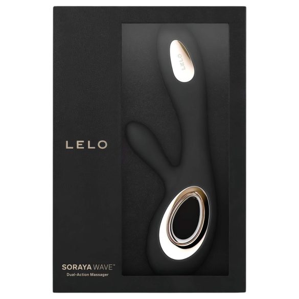 LELO Soraya Wave - vibrators ar klitora stimulatoru, kustīgs, melns