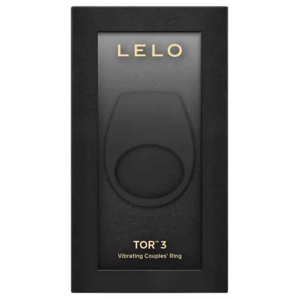 LELO Tor 3 - ar lietotni vadāms vibrējošs dzimumlocekļa gredzens vīriešiem (melns)