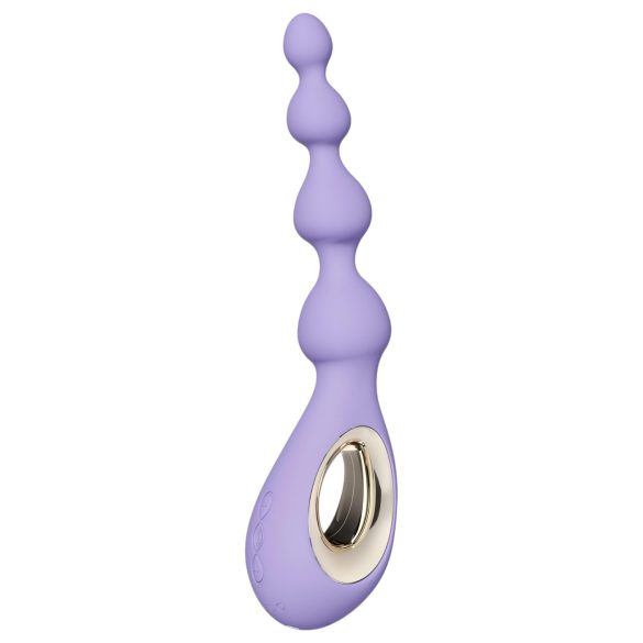LELO Soraya Beads - uzlād. purpura anālais vibrators, ūdensizturīgs