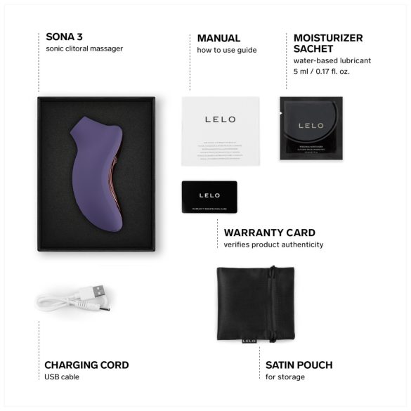 LELO Sona 3 - klitora stimulators ar skaņas viļņiem violets