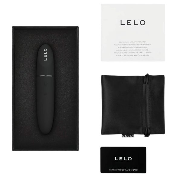 LELO Mia 3 - vibrators lūpu krāsas formā ceļošanai melns