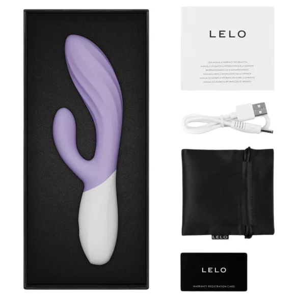 LELO INA Twist - lietotnei pieslēdzams, ar klitora atzaru aprīkots G-punkta vibrators (violets)