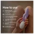LELO INA Twist - lietotnei pieslēdzams, ar klitora atzaru aprīkots G-punkta vibrators (violets)