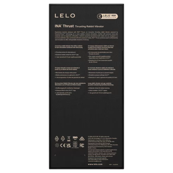 LELO - INA Thrust stumjošais truša vibrators (violets)