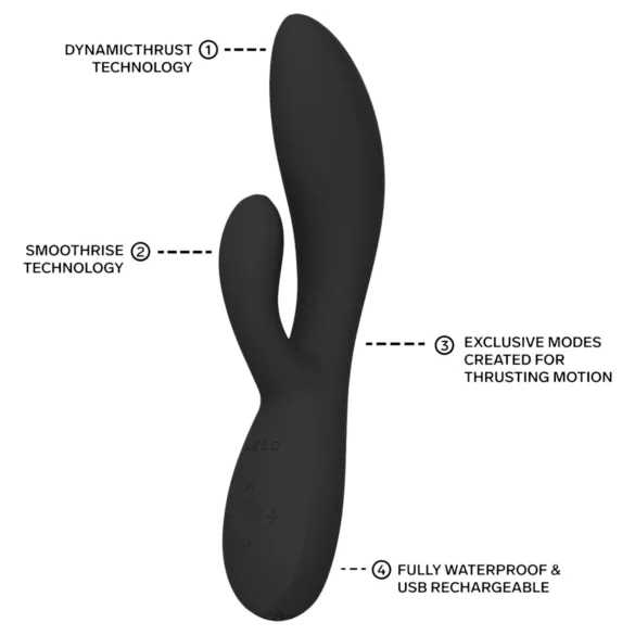 LELO - INA Thrust stumšanas tipa truša vibrators (melns)