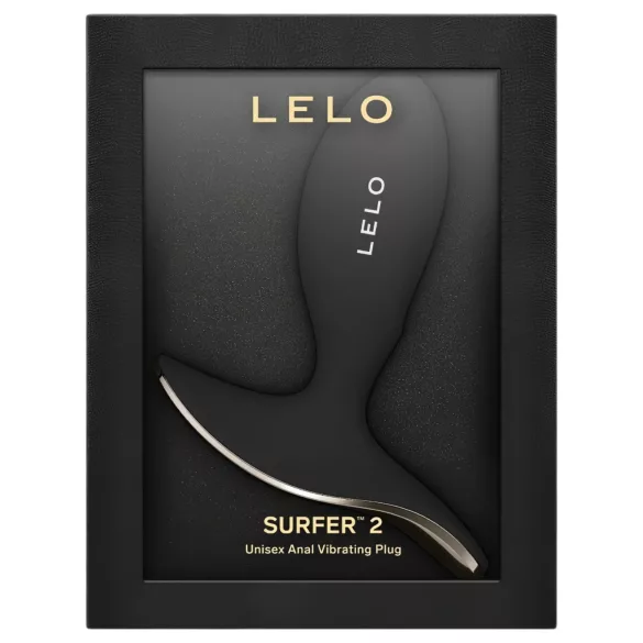 LELO Surfer - lietotnes vadāms anālais vibrators (melns)