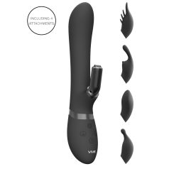 Vive Chou - 4in1 klitora vibrators (melns)