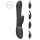 Vive Chou - 4in1 vibrators ar klitora stimulatoru melns