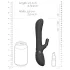 Vive Chou - 4in1 vibrators ar klitora stimulatoru melns
