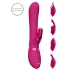 Vive Chou - uzlādējams klitorālais vibrators ar maināmu uzgali rozā