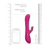 Vive Chou - uzlādējams klitorālais vibrators ar maināmu uzgali rozā