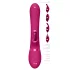 Vive Chou - uzlādējams klitorālais vibrators ar maināmu uzgali rozā