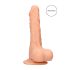 RealRock dildo ar sēkliniekiem 17cm reālistisks ādas krāsa
