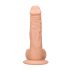 RealRock Dong 8 - dzīvs, ar sēkliniekiem dildo (20cm) - dabisks