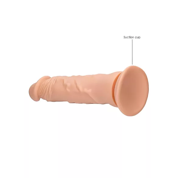 RealRock dildo ar realistisku izskatu 25cm, naturāls